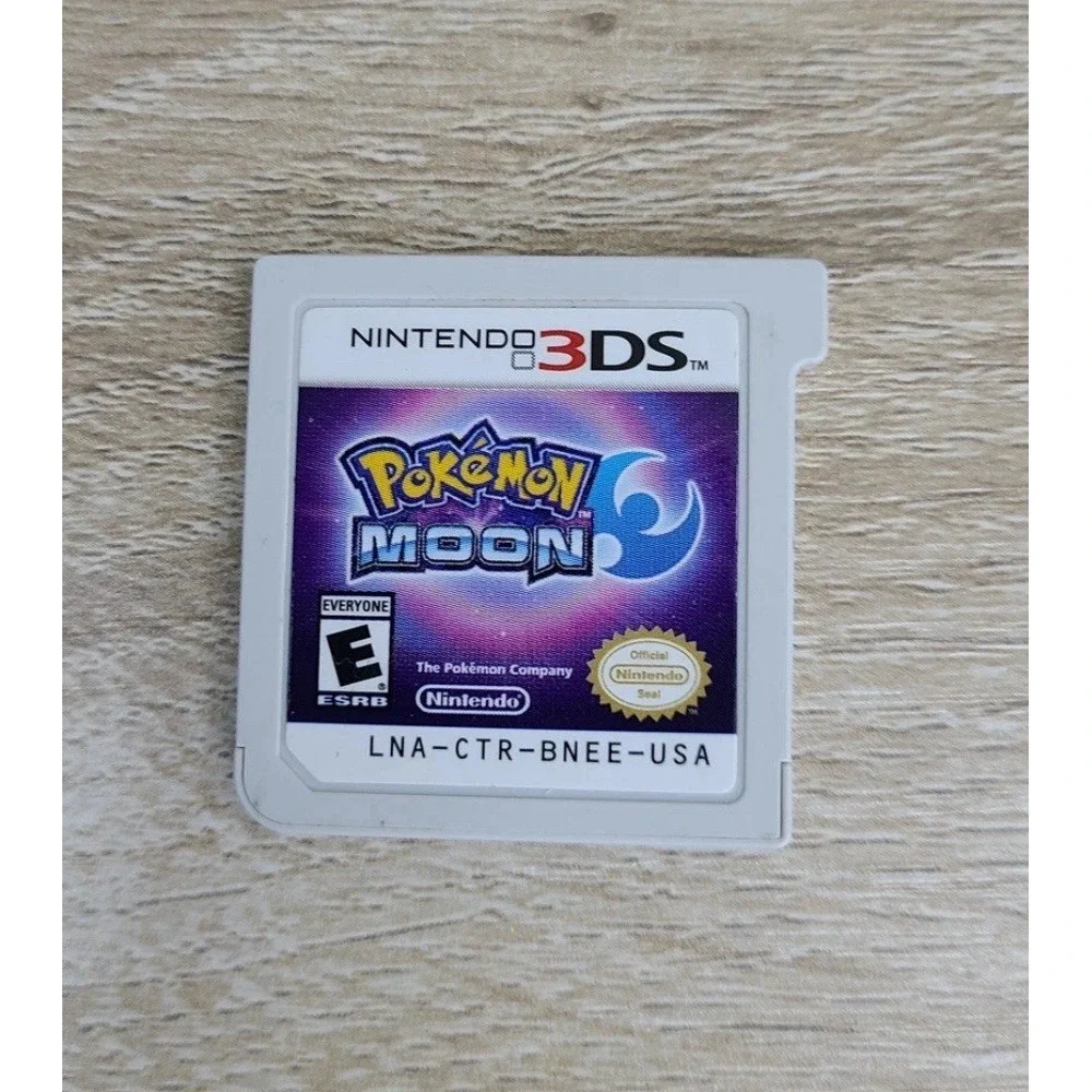 Pokemon Moon Nintendo 3DS Game Cartridge CTR-BNEE-USA Authentic RPG